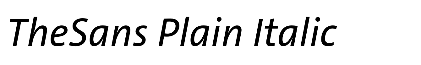 TheSans Plain Italic